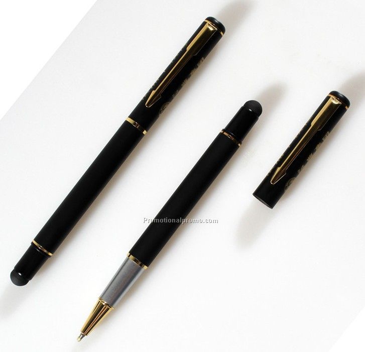 2 In 1 Metal Roller Pen With Screen Touch Pen