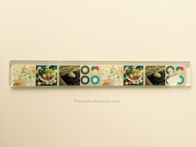 Glass transparent ruler