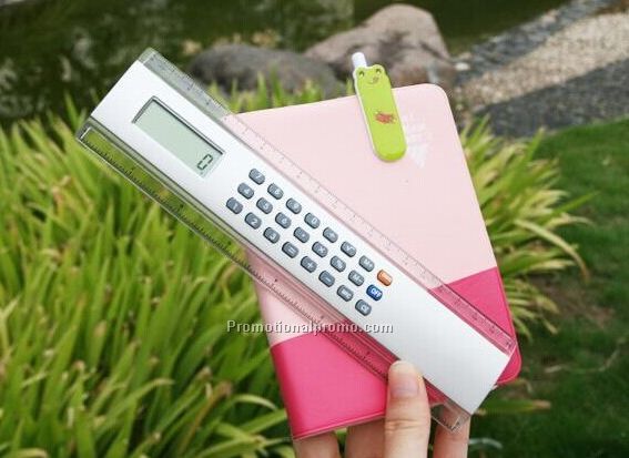 Plastic Ruler with Calculator,Multifunctional solar calculator
