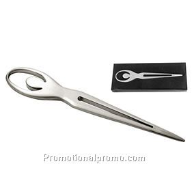 SATIN SILVER LETTER OPENER LADY