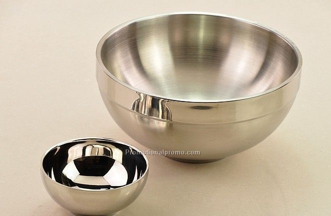 Double Wall Stainless Steel Salad Bowl