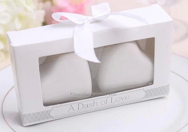 Mini Heart Salt & Pepper Shaker Set