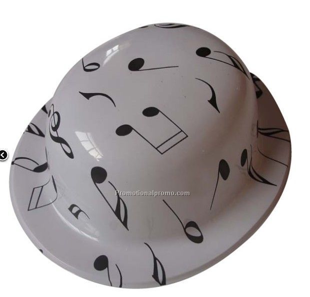 Music Notes Printed Round Hats