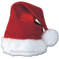 Plush Santa Hat - Embroidered