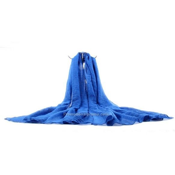 Voile scarf with custom logo