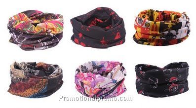 Polyester multifunctional printed scarf