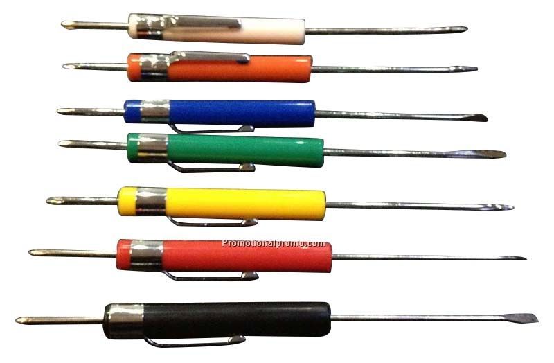 Screwdriver with Pocket Clip, Reversible pocket screwdriver