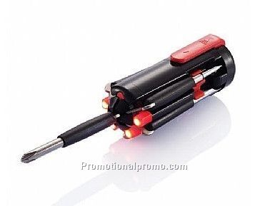 Screwdriver set with light