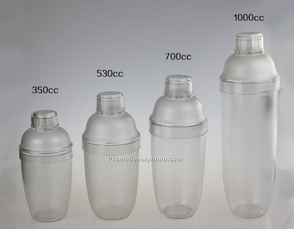 Transparent cocktail shaker