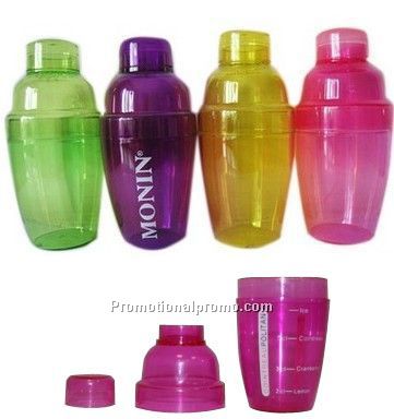 Transparent cocktail shaker