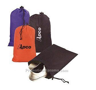 Two-piece 420 denier nylon drawstring simple shoe bag