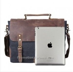 Leather Messenger Laptop Briefcase Shoulder Bag
