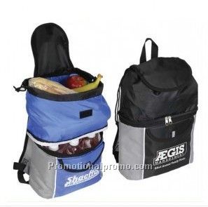 Wholesale custom cooler backpack with bottom compartment