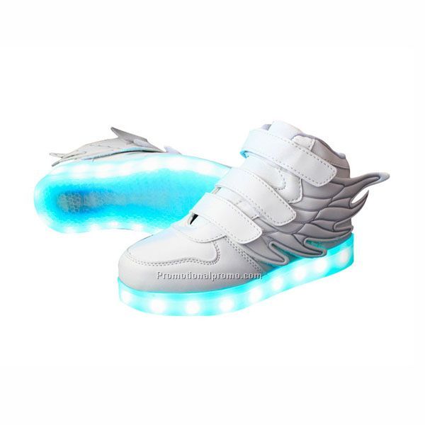 Fashion Kids PU LED Lighting Shoe USB Charge