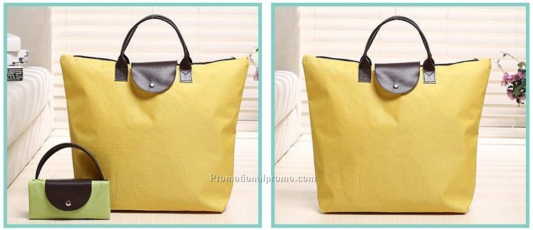 Hot 600D waterproof Oxford cloth folding shopping bag, fashion hand bag