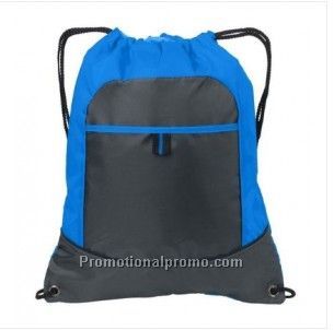 All-Purpose Pocket Cinch Drawstring Gym Bag