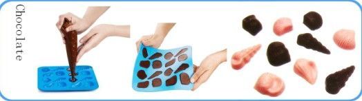 Silicone chocolate sea shell food mold