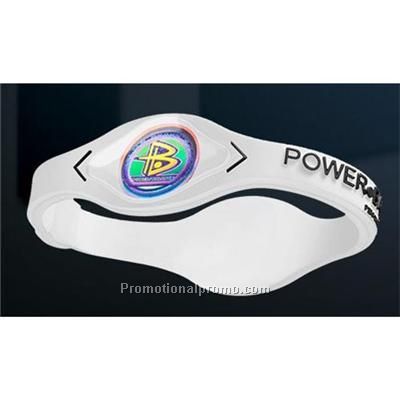 Power Balance Sports Bracelet Hologram Wristband White/White