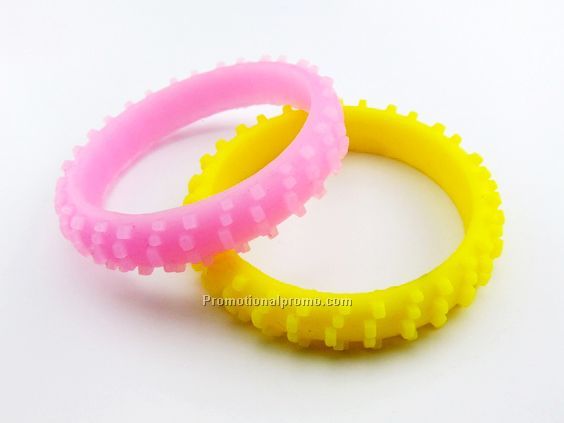 Wheel Silicone Bracelet, Silicone wheel bracelet