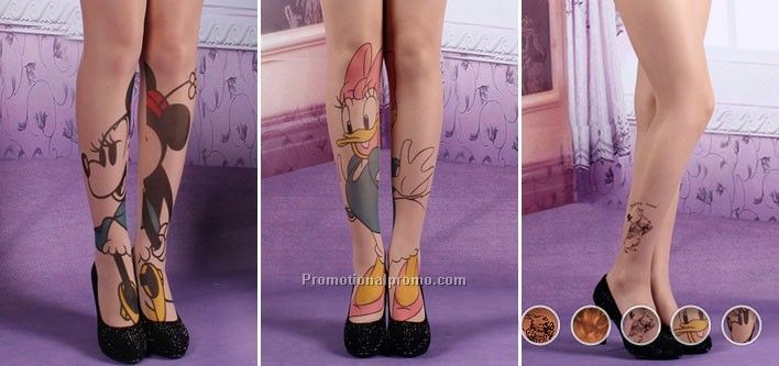 Ultra Thin Tattoo Stockings