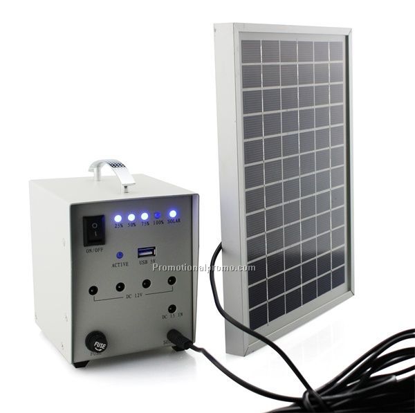 15W solar DC power bank system