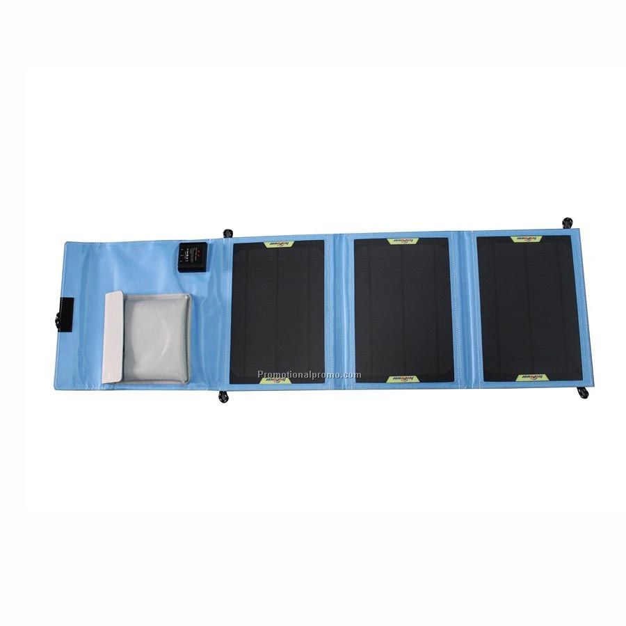 15W 3-panel Folding Solar Charger