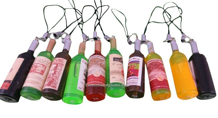Creative red wine bottle mobile phone accessories