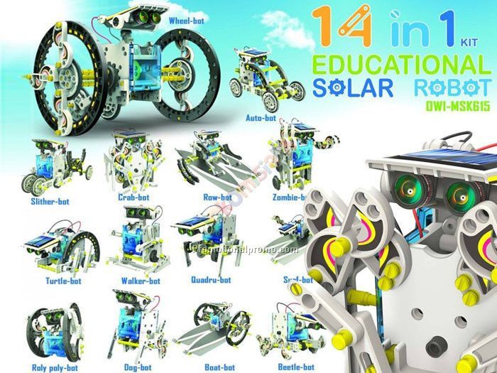 14 in 1 educational solar robot kits
