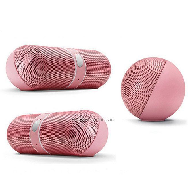 Pink wireless bluetooth speaker