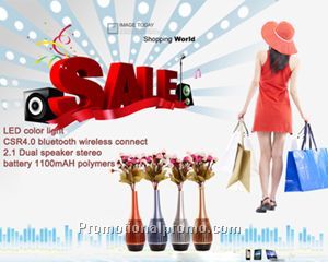 Charming Hot Selling Vase Shape Wireless Bluetooth Speaker