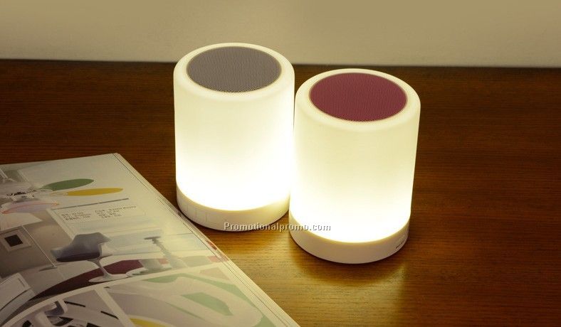 Popular music mini bluetooth speaker With Touch LED Table Lamp