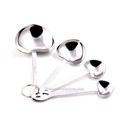 Heat-shaped measuring spoon set