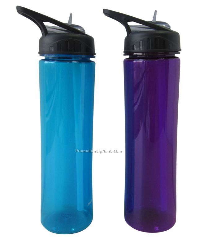 Colorful Water Bottle with Straw