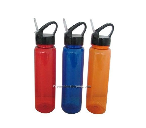 Colorful Water Bottle with Straw