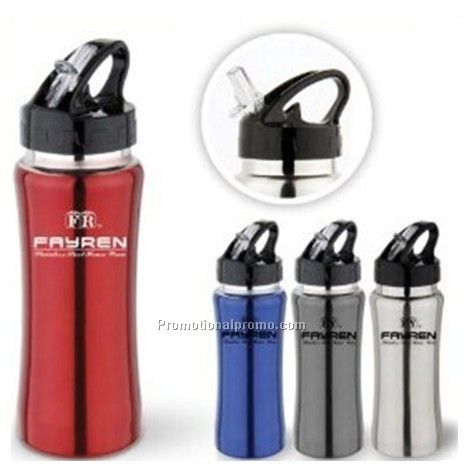 Stainless Steel Single Wall Mug with Straw