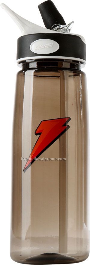 Water bottle with straw