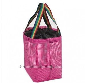 Cheap mesh beach bag,fashion lady beach tote bag