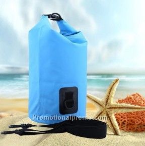 Dry Compression Sack with Roll Top Closure System and Shoulder Strap