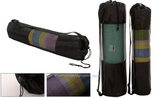 Cheap Custom Logo Printed Yoga Mat Mesh Drawstring Bag