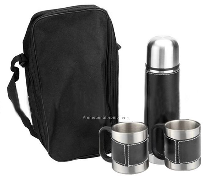 ORIENT EXPRESS FLASK AND MUG SET, Stainless steel mug set