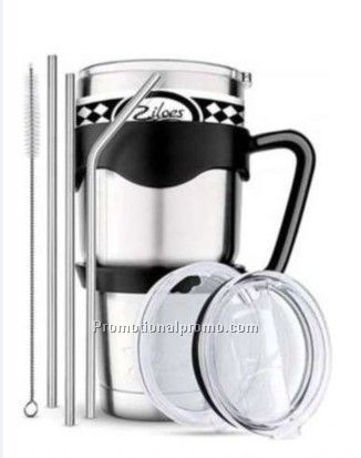 Stainless Steel Cup with Straw Sets