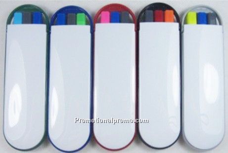 Plastic highlighter set
