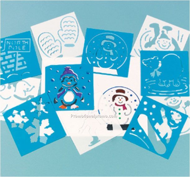 PP Christmas Stencils, PP Drawing Stencils, PP Customized Shaped Stencils