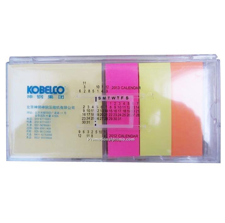 Plastic sticky note box