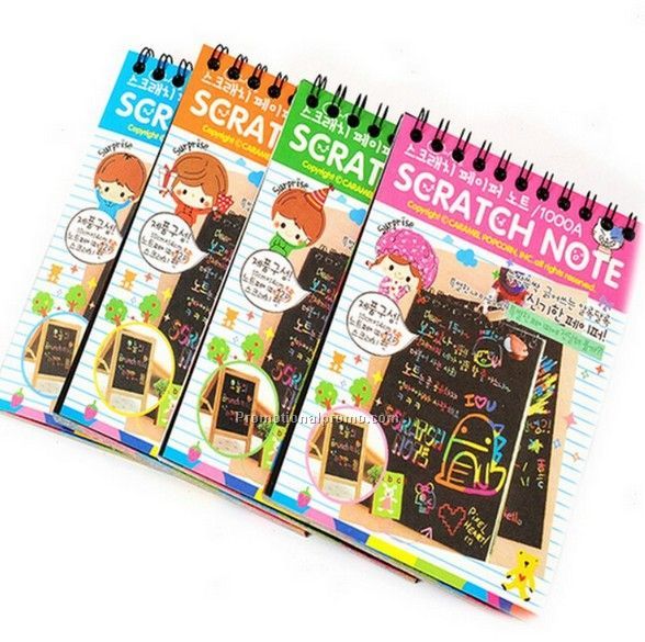 Top oem scratch art note book, oem scratch cards, high-end scratch paper