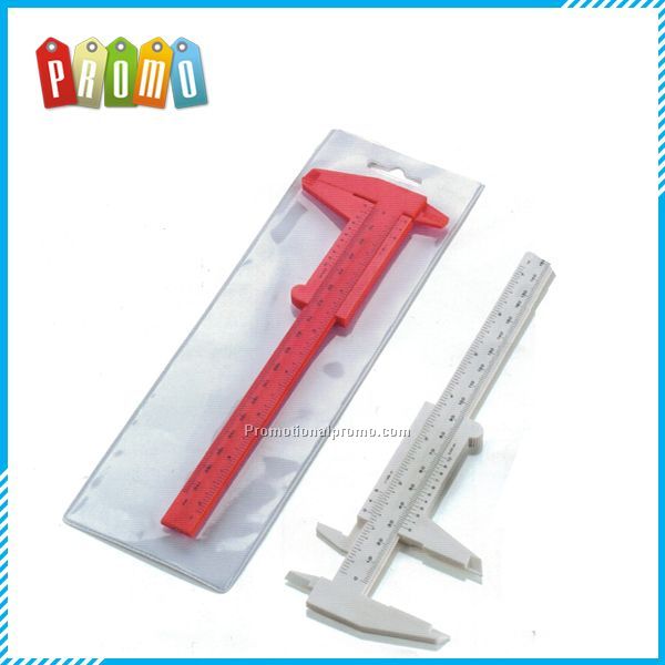Promotional printed 0-15cm Plastic Caliper with PVC pouch