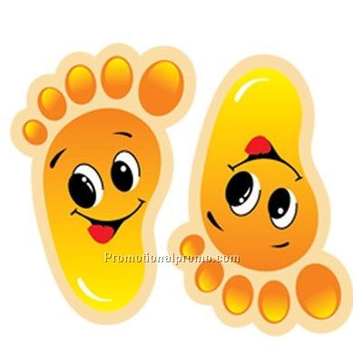 .004 Custom Shape Clear Gloss Vinyl Decals / adhesive face