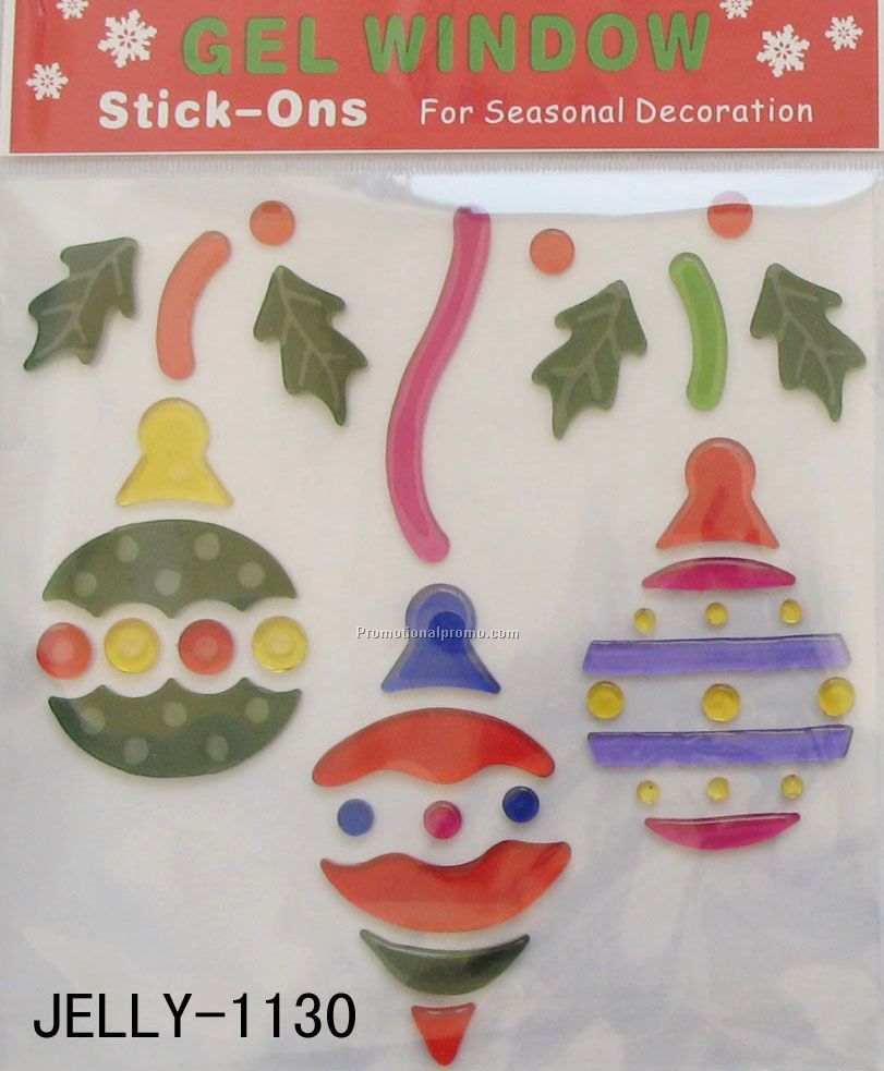 Balloon Shape Gel Window Sticker