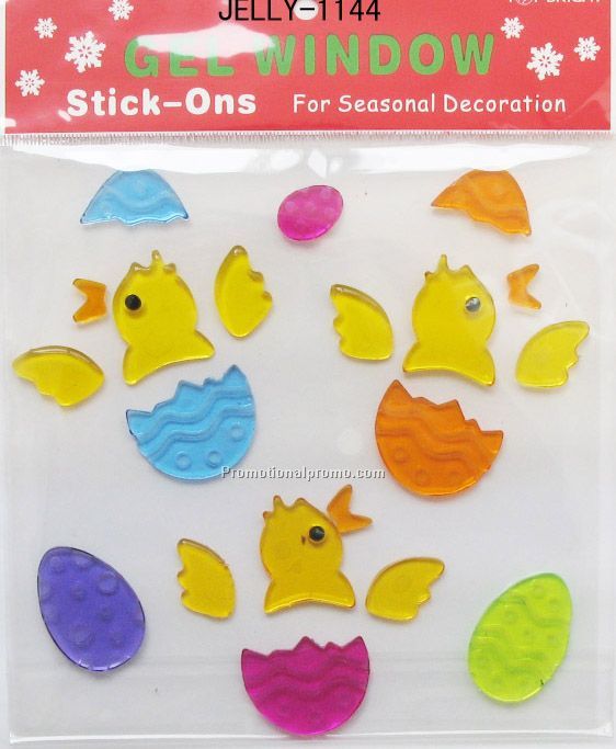 Bird Shape Gel Window Sticker