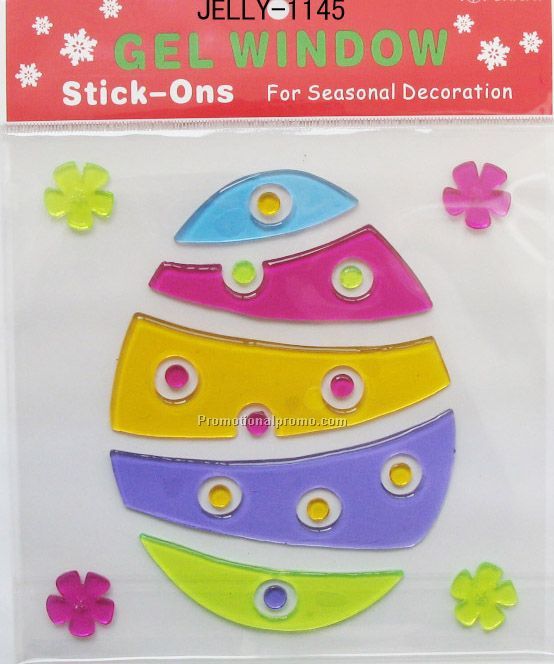 Egg Shape Gel Window Sticker